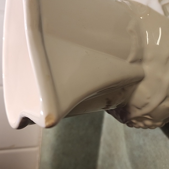 Vintage Pinheiro Bordallo Elegant White Ceramic Pitcher - Picture 2 of 5